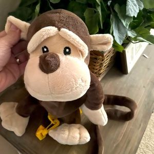 Plush Monkey Backpack with Leash
